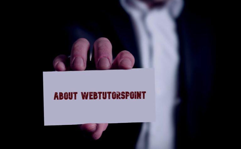 WebTutorsPoint About Us